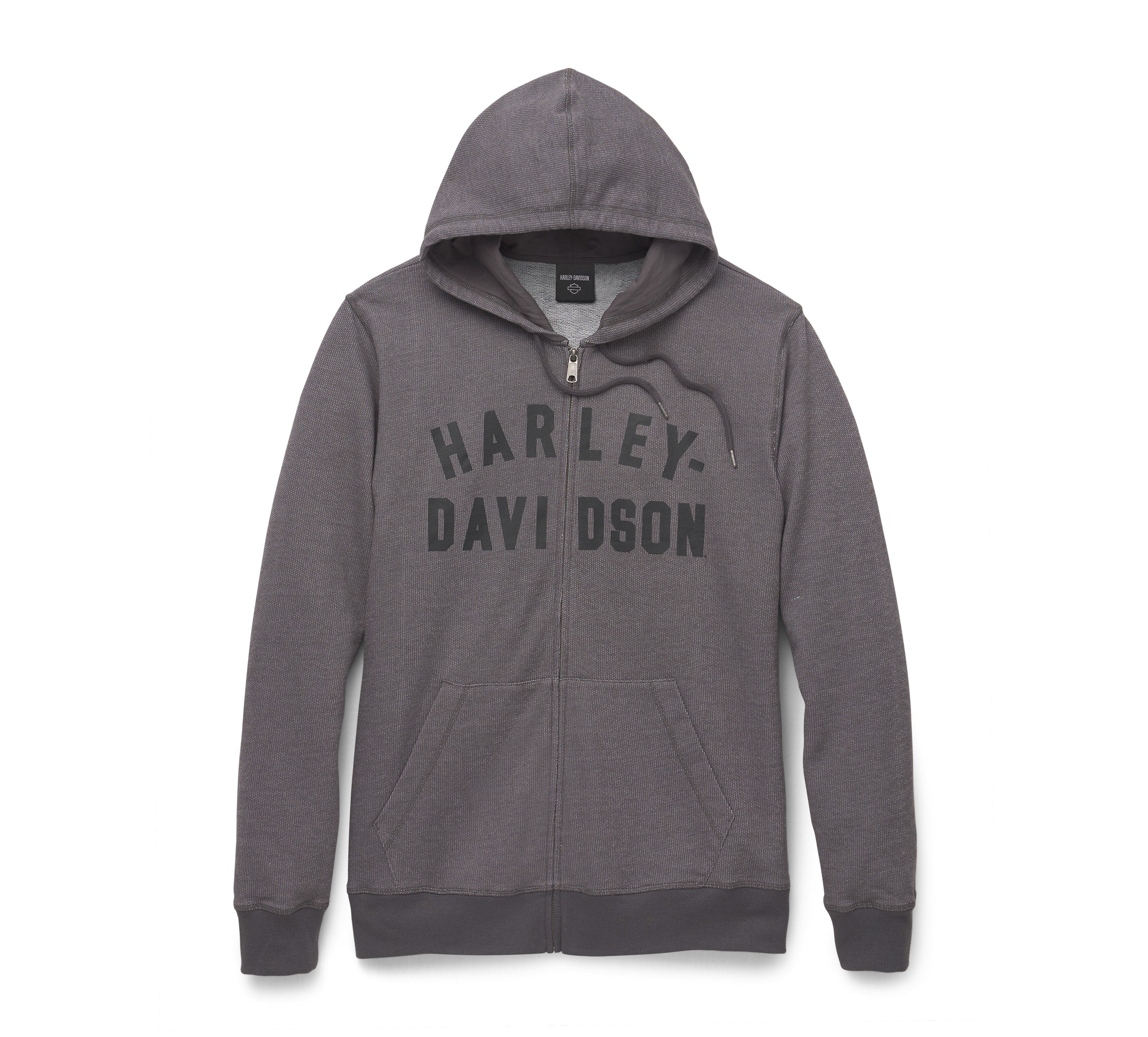 Harley-Davidson Men's Crosscountry Staple Zip-Up Hoodie - Blackened Pe