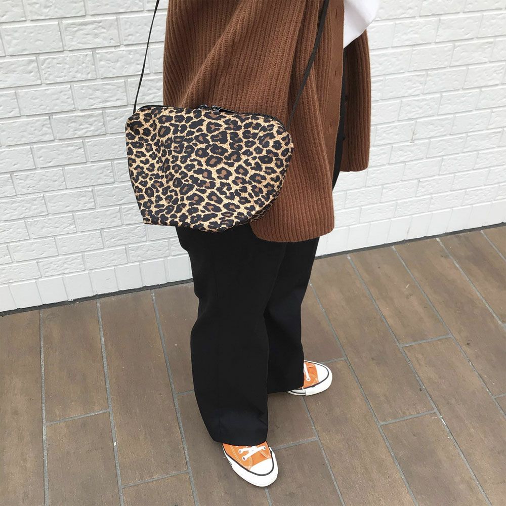 エルベシャプリエ Herve Chapelier 2885F レオパード (ナイロン舟型