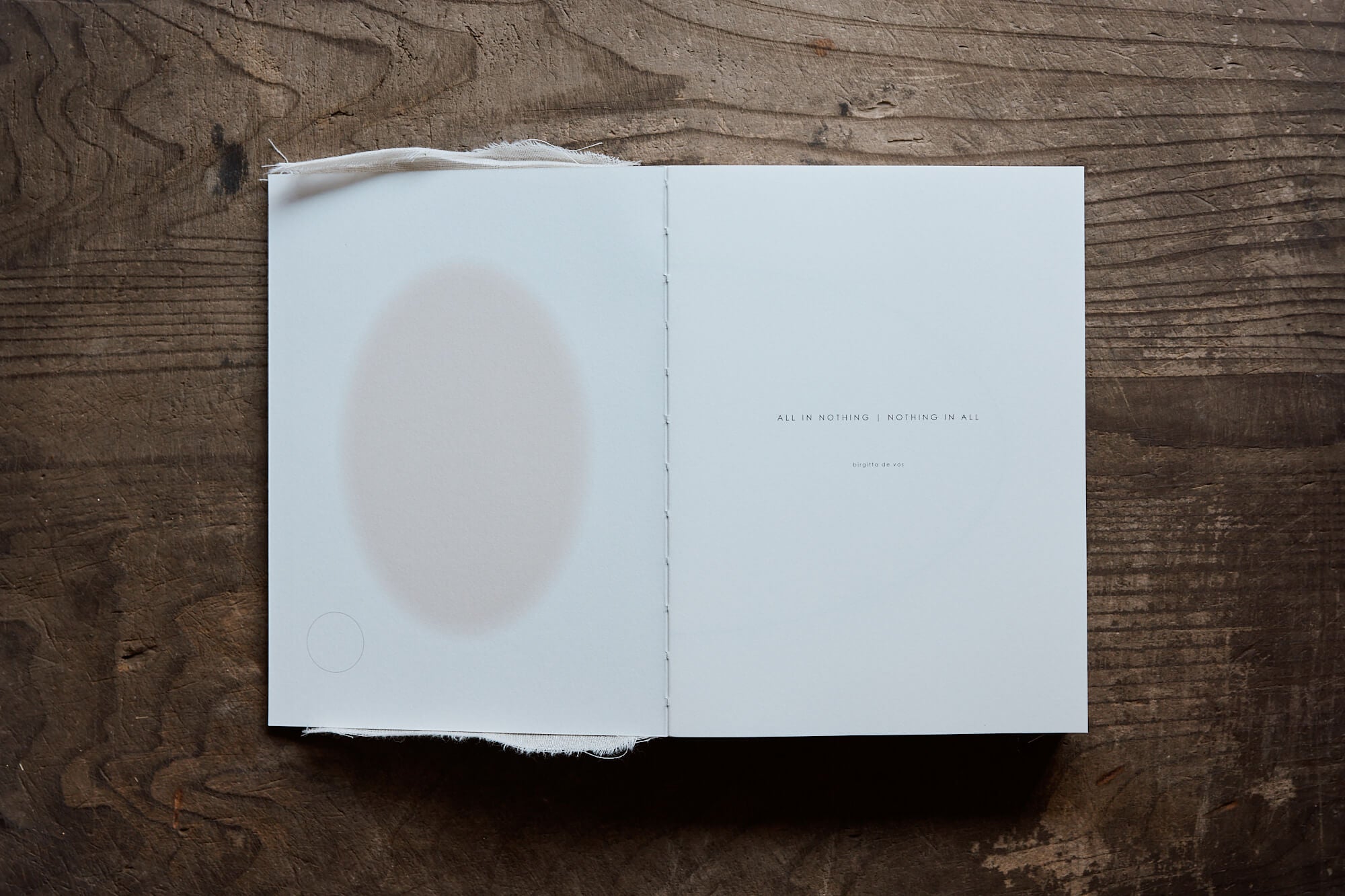 アート・デザイン・音楽 Birgitta De Vos All in Nothing | Nothing