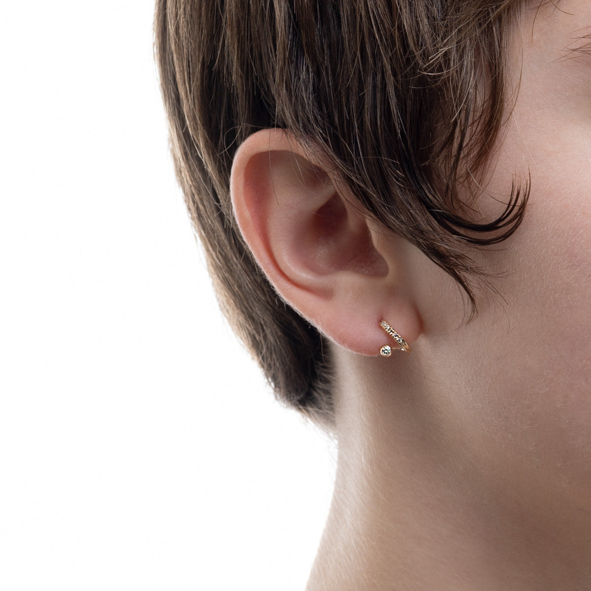 DROSERA ダイヤモンド ピアス 右耳用