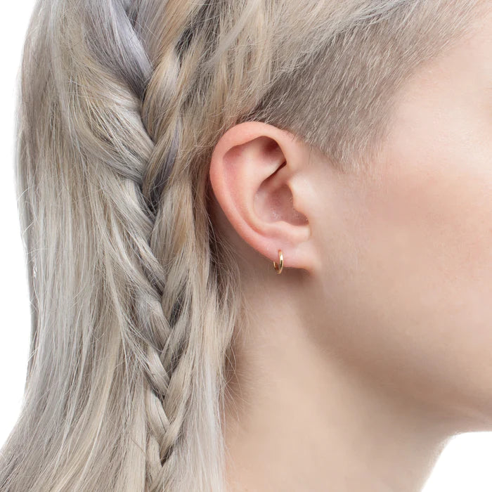 K18 MANHATTAN フープ ピアス XS サイズ