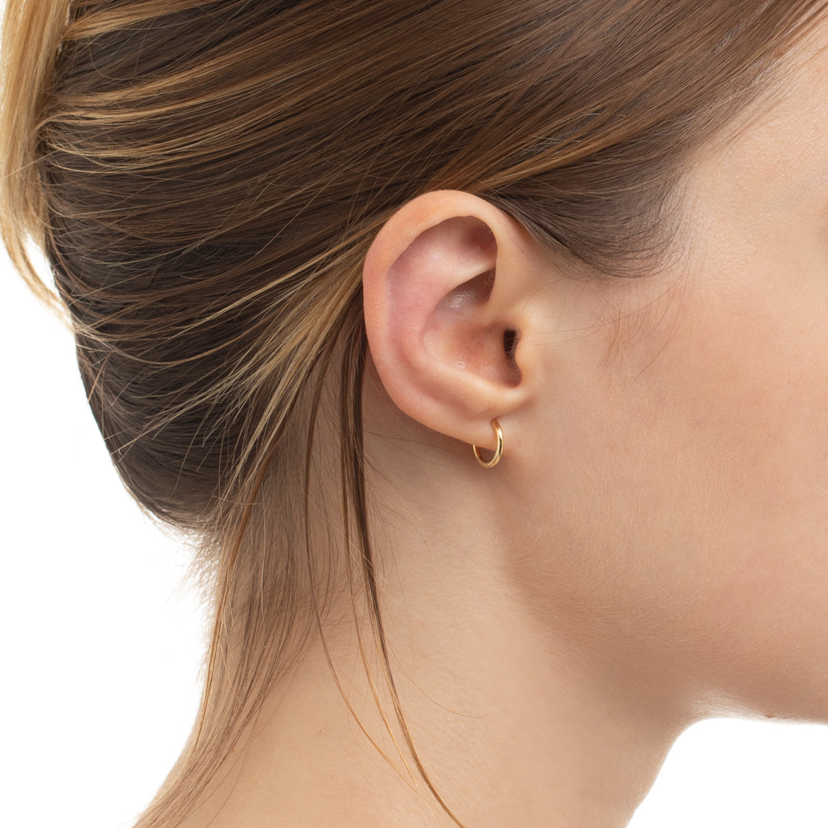 K18 MANHATTAN フープ ピアス M サイズ