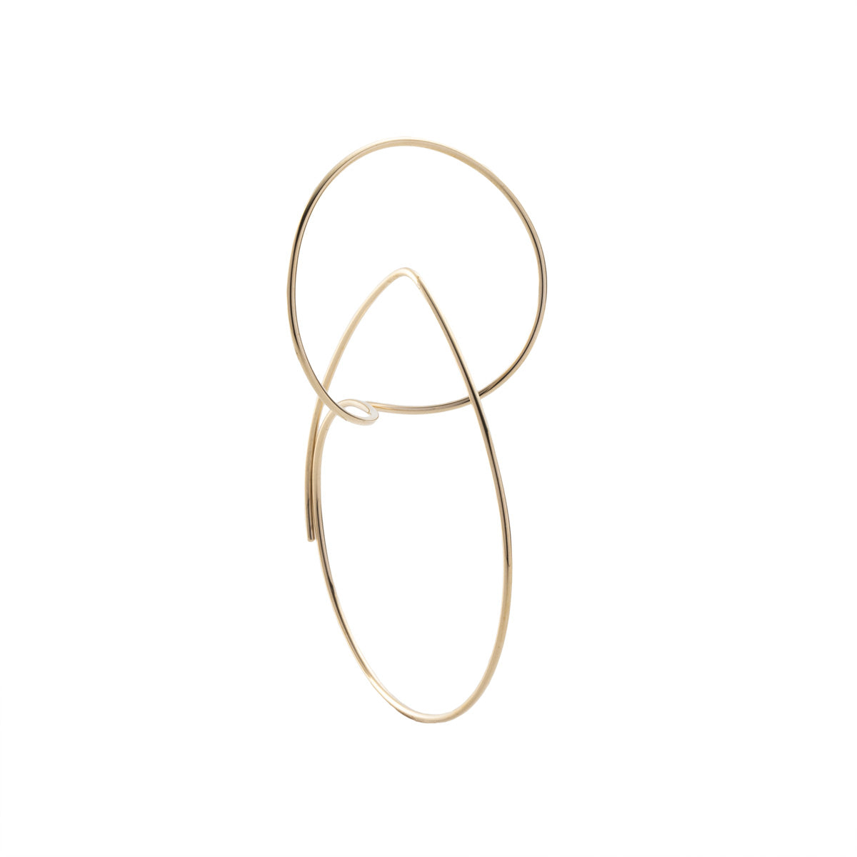 ALL ABOUT BASICS フローティングフープ ピアス M サイズ