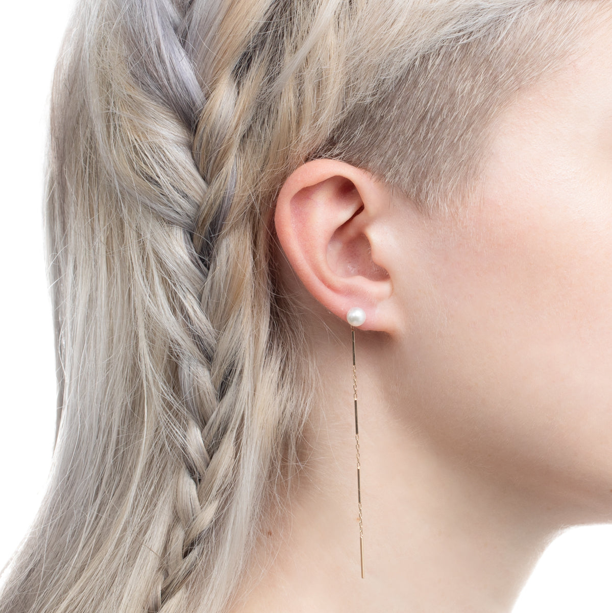 ALL ABOUT BASICS アコヤパール チェーンピアス