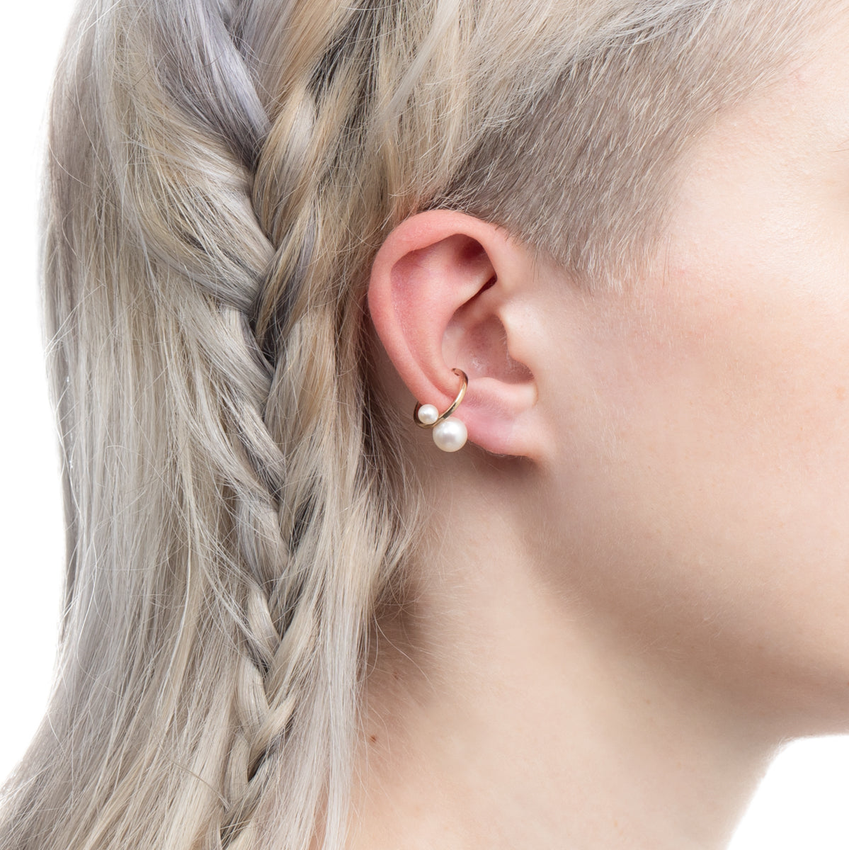 K18 MANHATTAN フープ ピアス XS サイズ