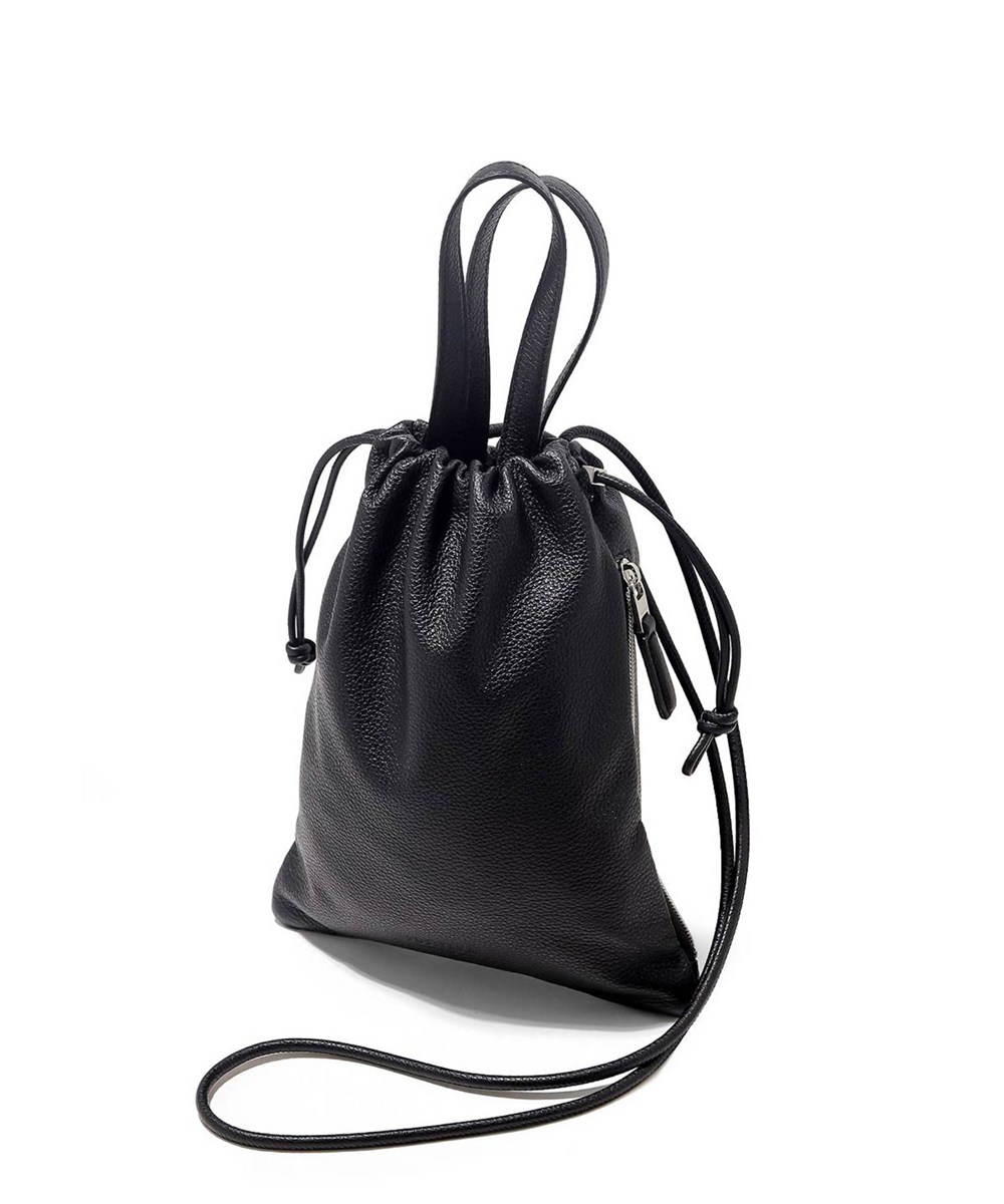 FUJITAKA / フジタカ フィノ レザー巾着ミニバッグ 2WAY / ショルダー