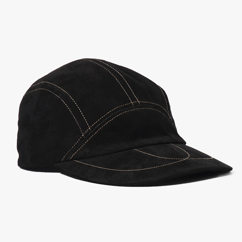 LEATHER JET CAP -BLACK- | IN ONLINE STORE