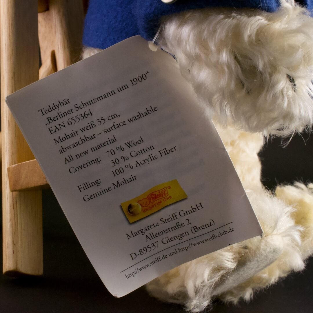 ドイツ シュタイフ（STEIFF） テディベア べルリンの巡査 BERLINER