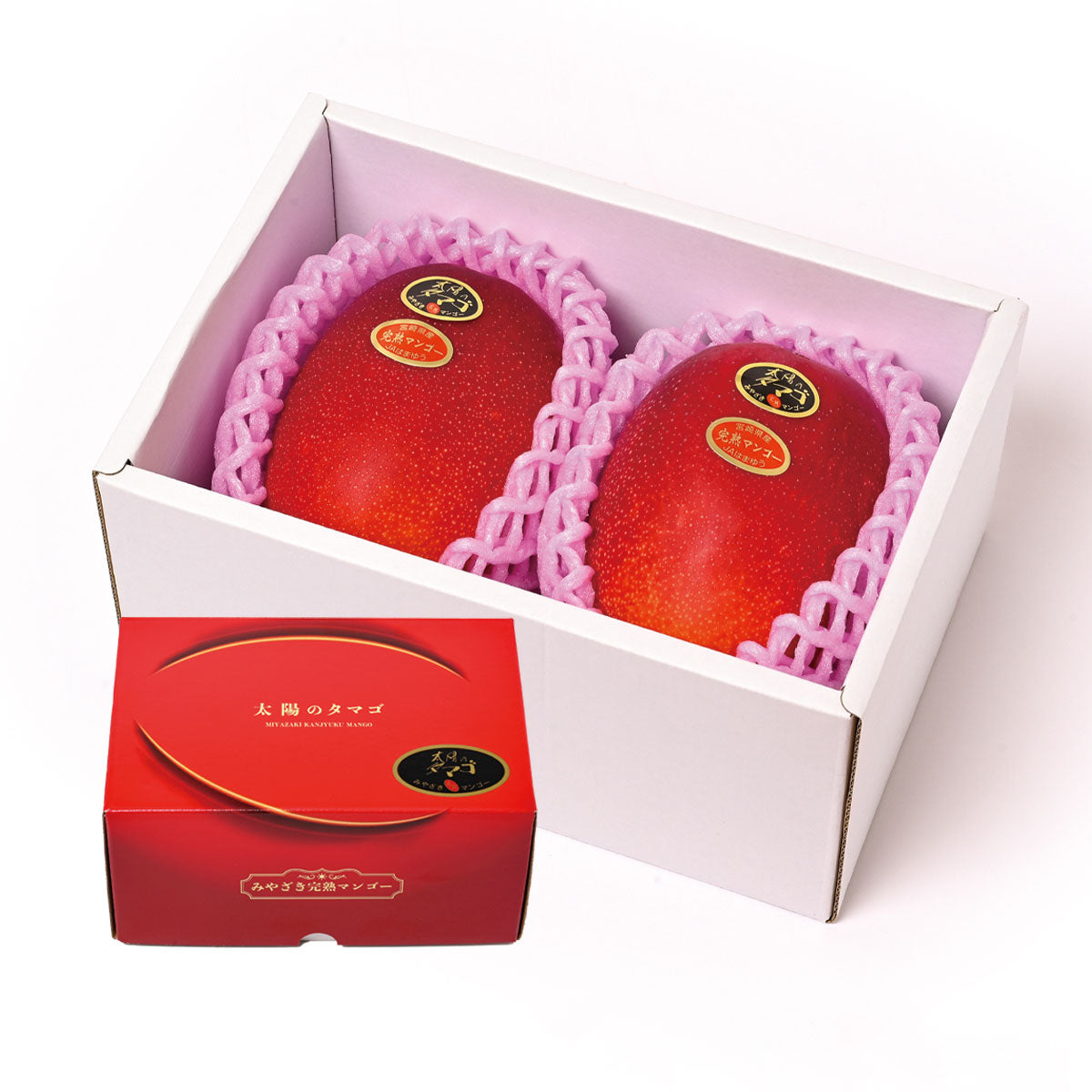 予約受付中】宮崎完熟マンゴー「太陽のタマゴ」 4L 2玉 青秀以上