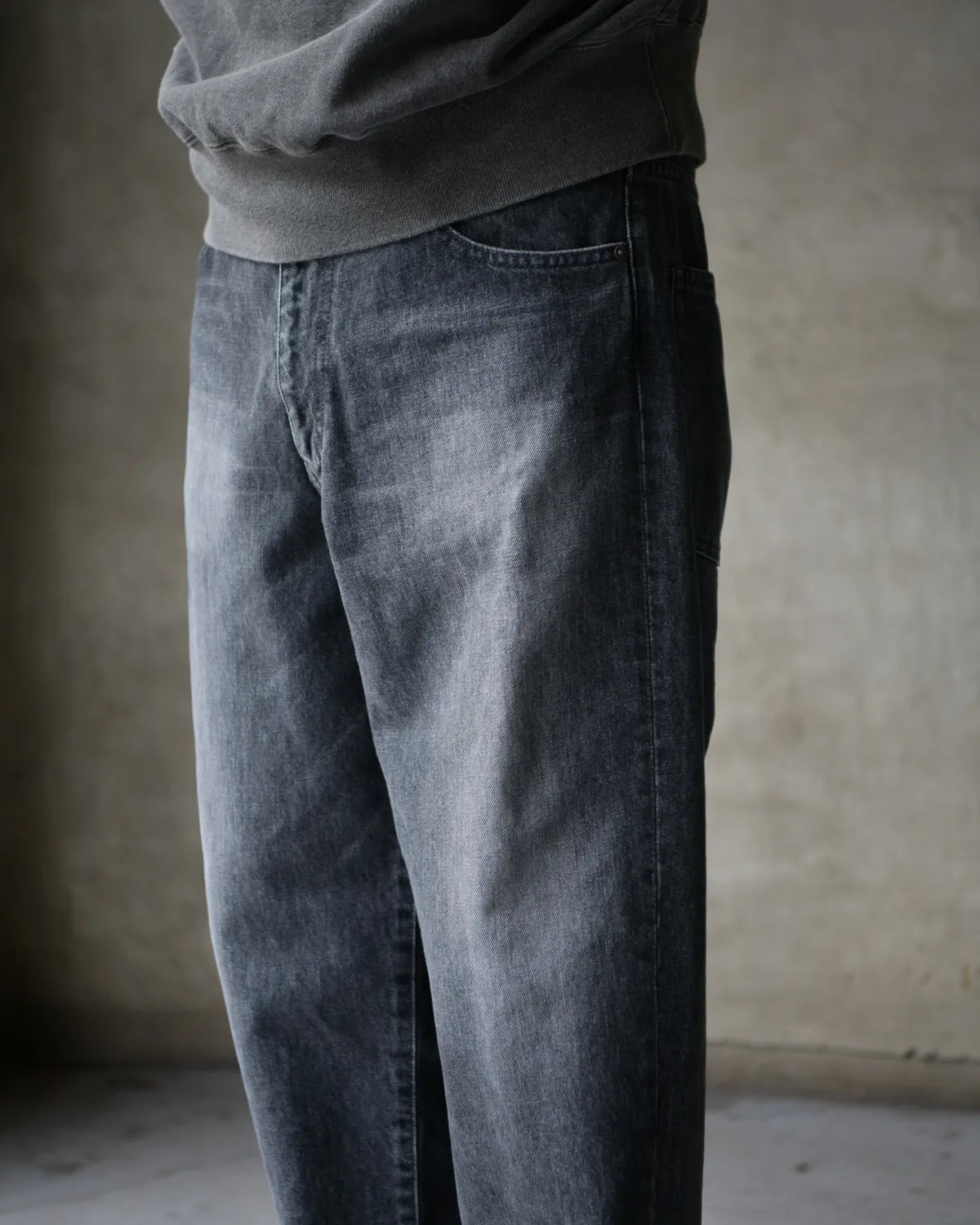 DESCENDANT (ディセンダント) / 1995 DENIM TROUSERS BAGGY HARD WASH