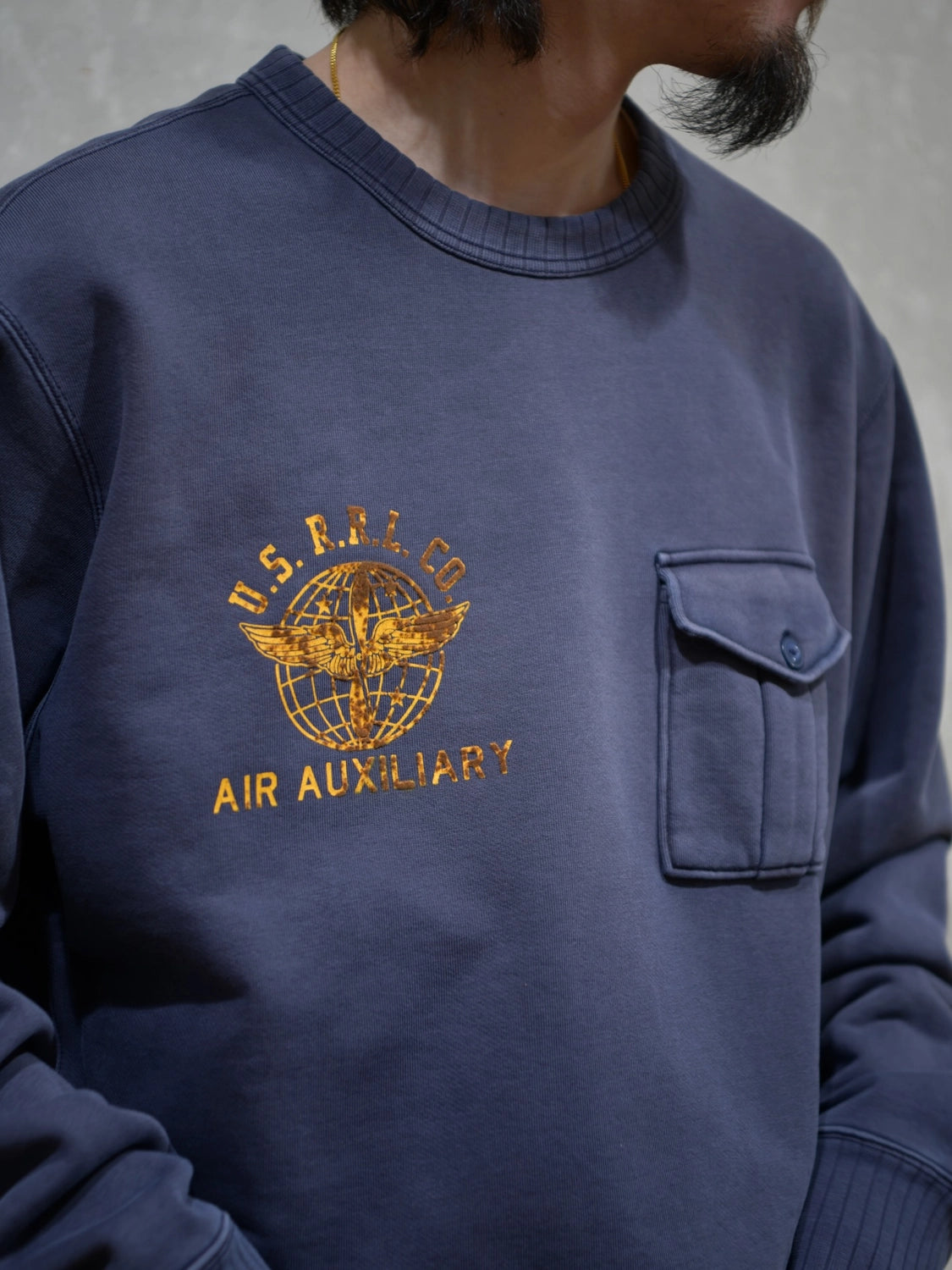 RRL (ダブルアールエル) フレンチ テリー グラフィック スウェット