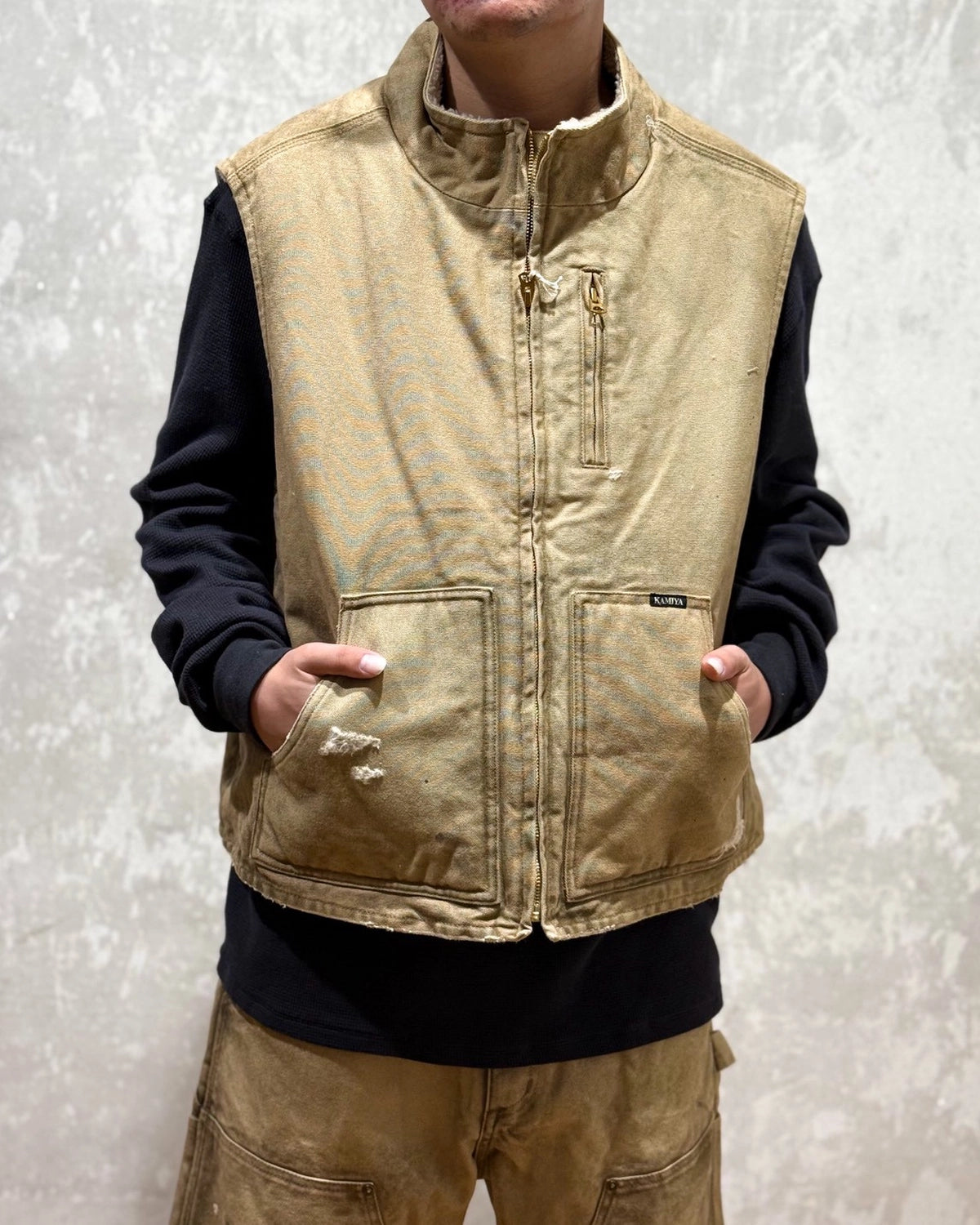 KAMIYA（カミヤ） / BORO Boa Lining Duck Vest | 公式通販・JACK in