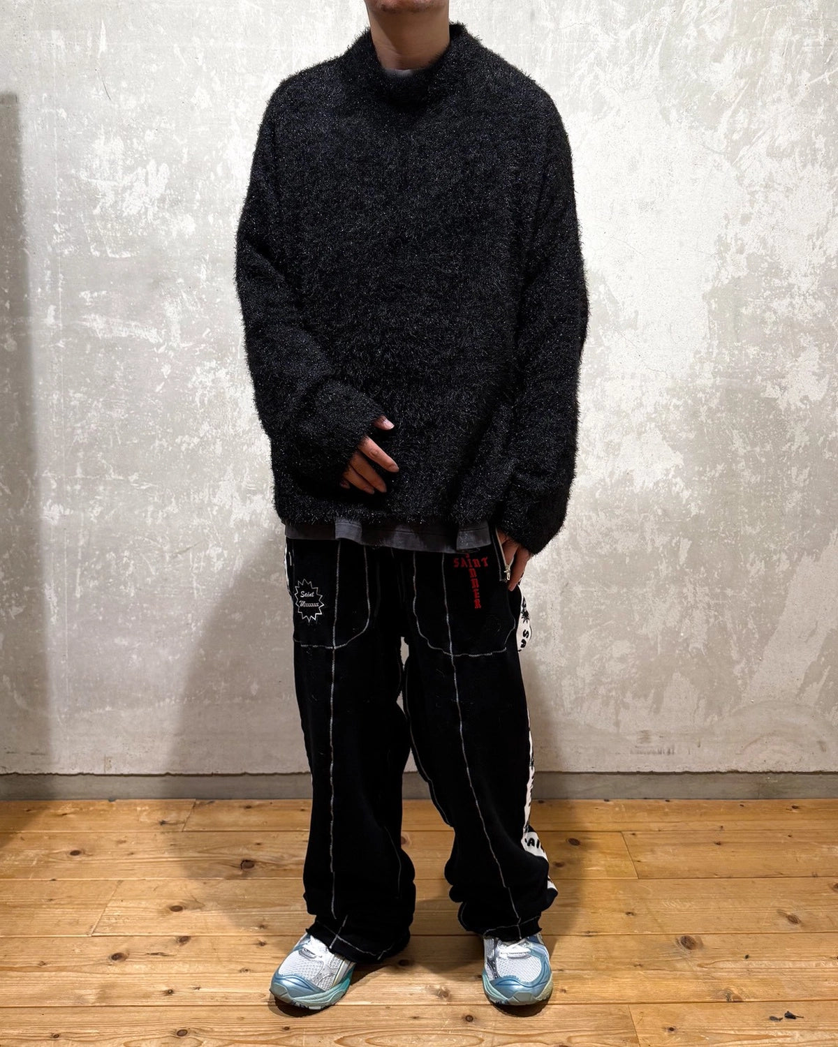 SAINT M×××××× (セントマイケル) / CREW NECK KNIT -GLITTER |公式通販