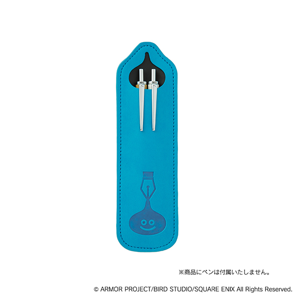 ドラゴンクエスト文具屋 2本差しペンケース ＜スライムブルー