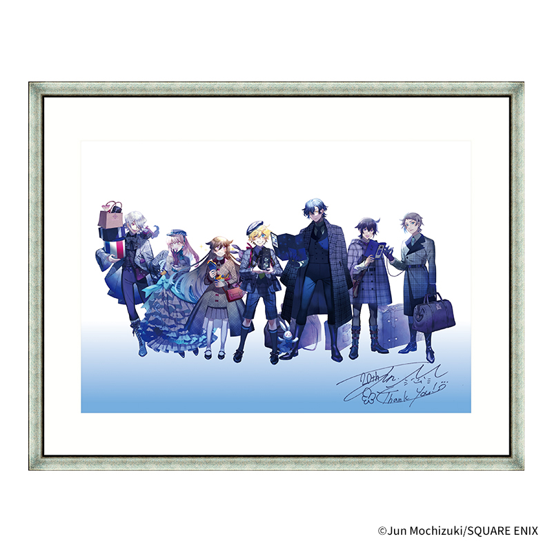 PandoraHearts」望月淳・直筆サイン入り複製原画(-蒼に巡る旅路