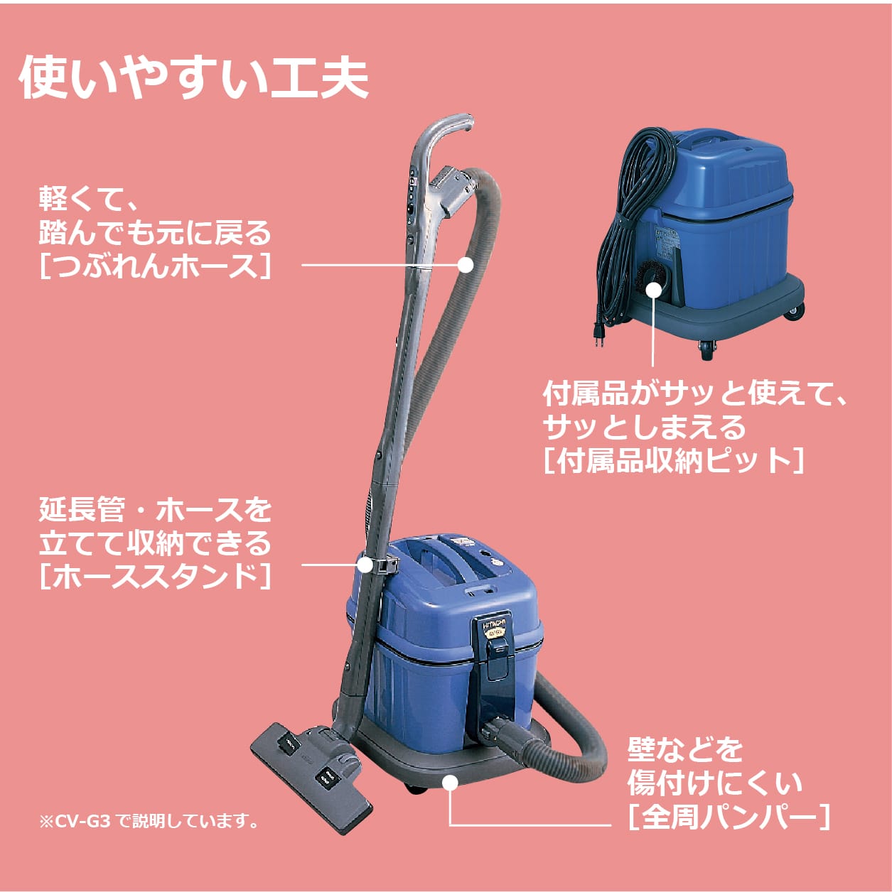 業務用掃除機（お店用）CV-G1(なし): 生活家電/日立の家電品オンライン