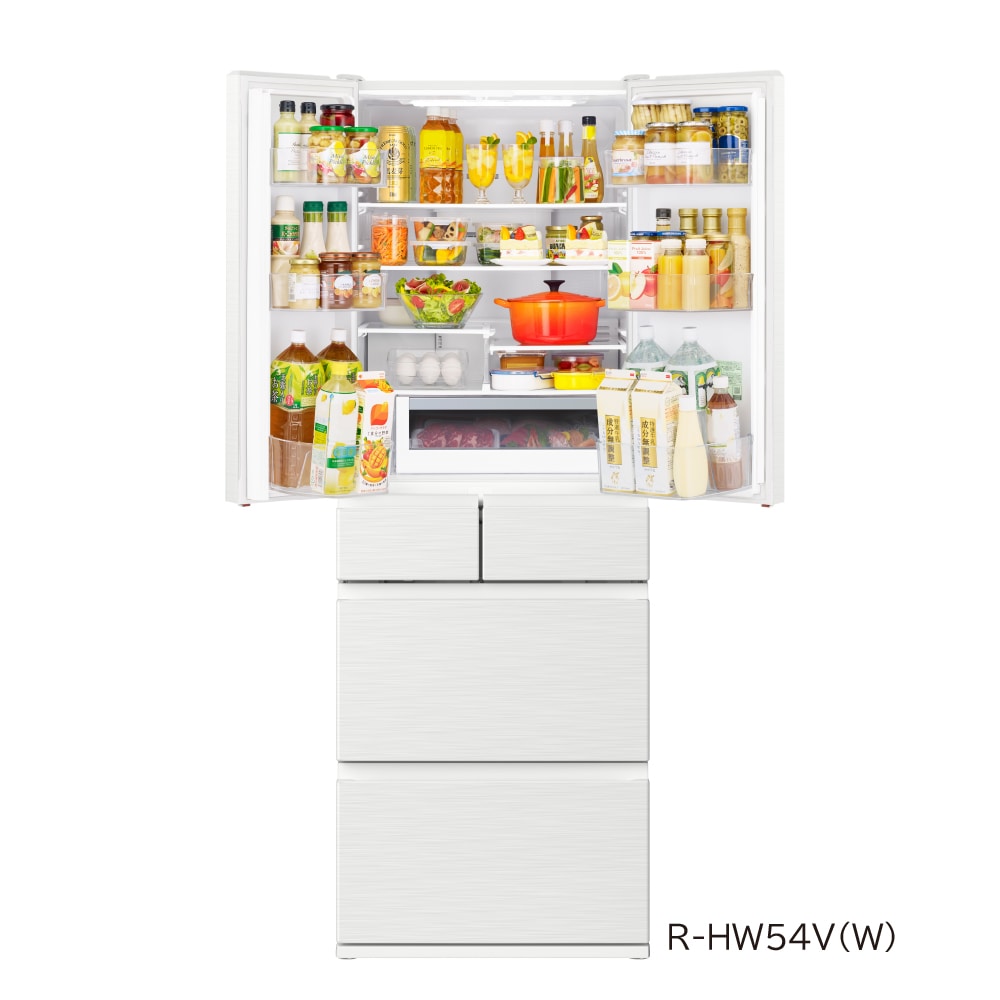 リファービッシュ】冷蔵庫（540L）R-HW54V N(ライトゴールド
