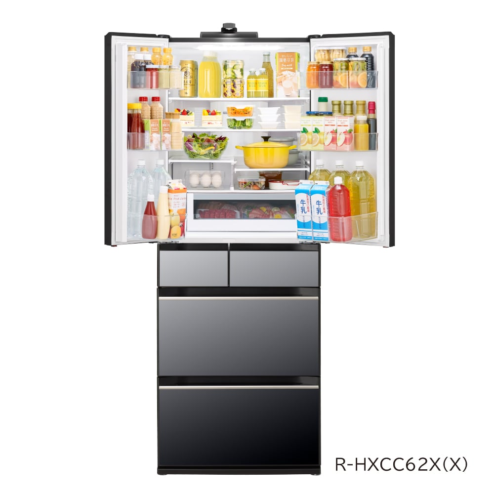 冷蔵庫（617L）R-HXCC62X X(クリスタルミラー): キッチン家電/日立の
