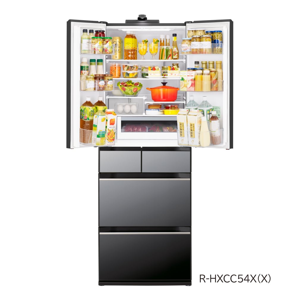 冷蔵庫（540L）R-HXCC54X X(クリスタルミラー): キッチン家電/日立の