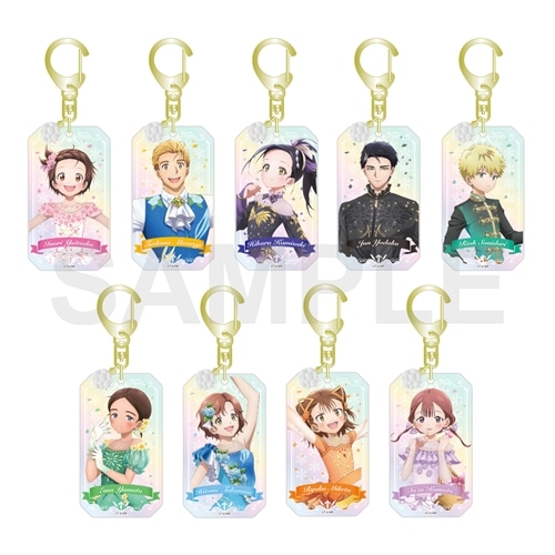 メダリスト トレーディングキラキラストーン付きオーロラキーホルダー