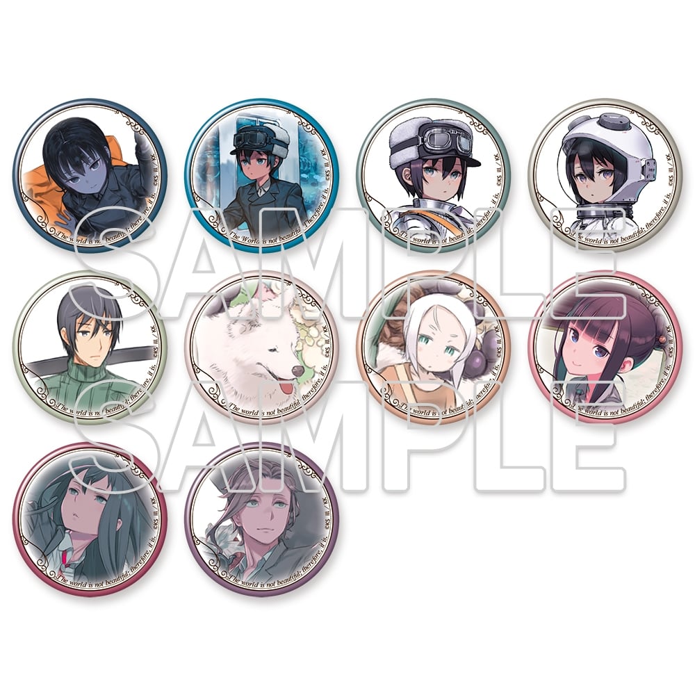 キノの旅 the Beautiful World』25周年記念 トレーディング缶バッジA