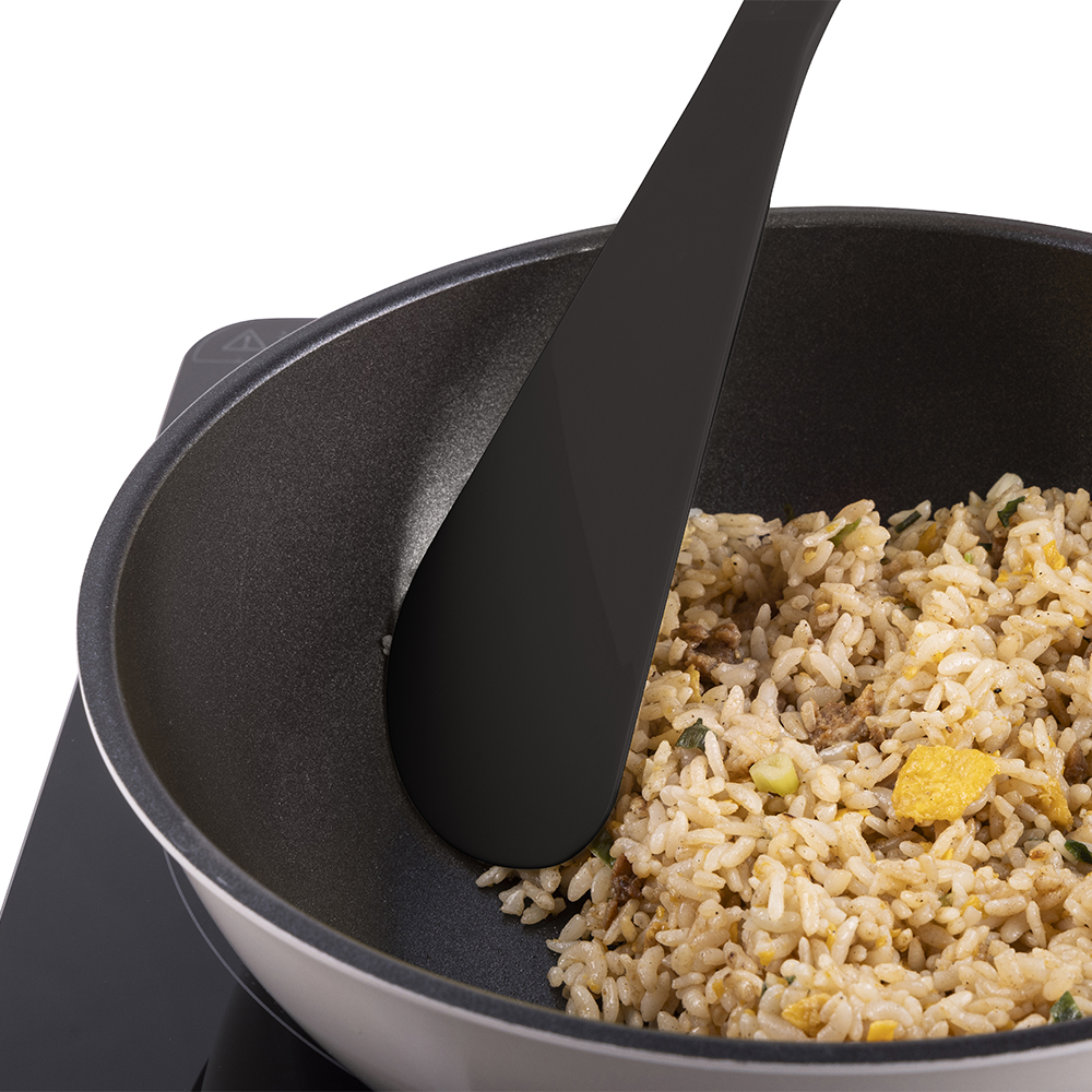 ニュアトーン オールナイロンヘラ チャコールブラック: キッチン用品