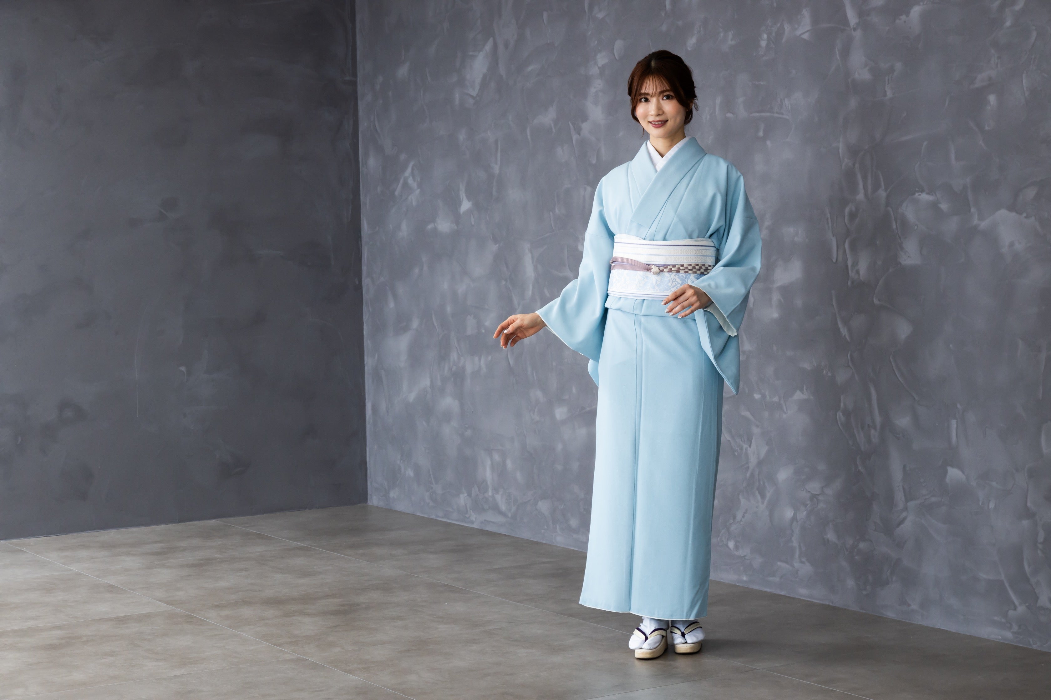 洗える色無地着物 袷｜仕立て上がりのフリーサイズ着物｜初めての一着