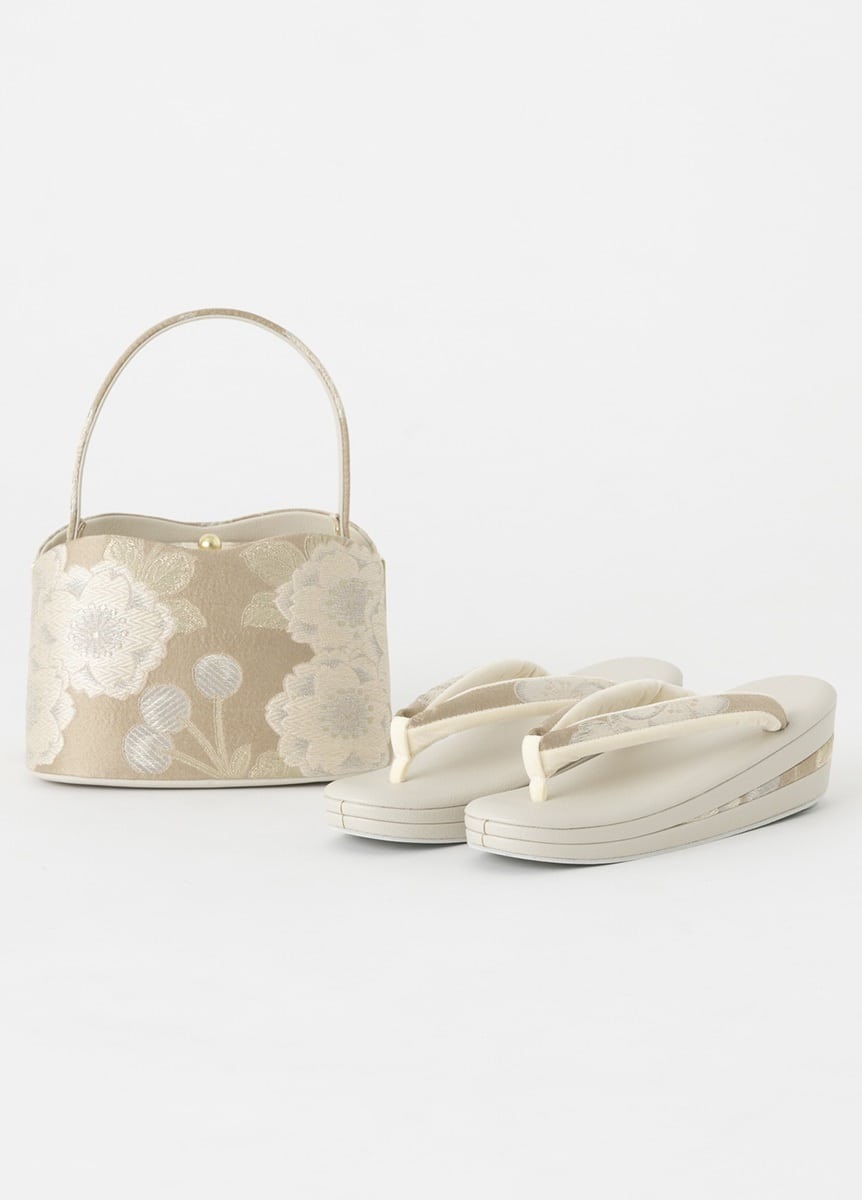 フォーマル草履バッグセット 桜空 生成り | 振袖 | やまとオンラインストア