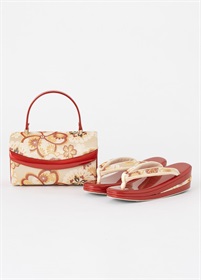 振袖用草履バッグセット 桜刺繍 白 | 振袖 | やまとオンラインストア