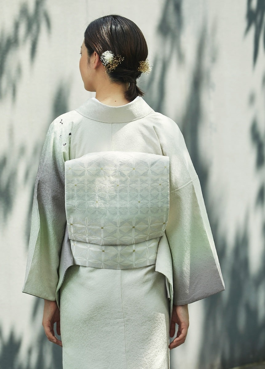 京友禅付下げ小紋 箱更紗 白茶（お取り寄せ品） | フォーマル着物