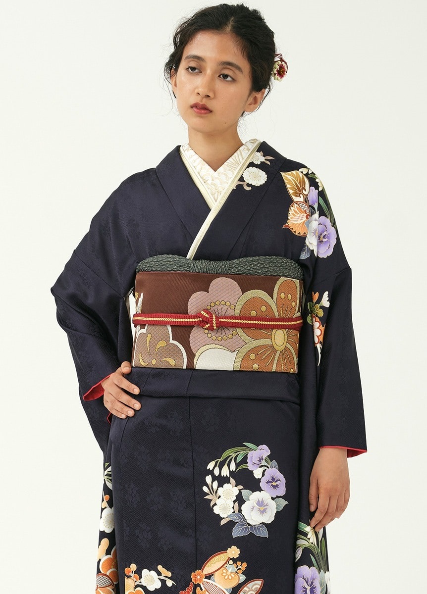 振袖 葵音色-紺-（ご予約受注品） | 振袖 | やまとオンラインストア