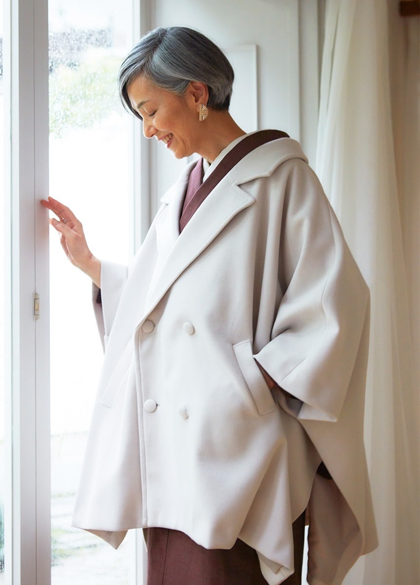 テーラードケープコート グレー | アウター | やまとオンラインストア