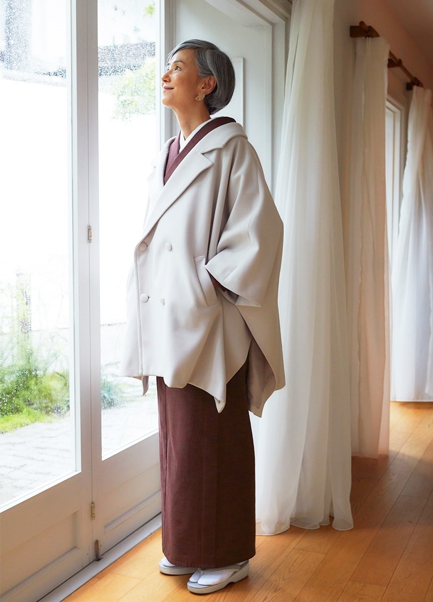 テーラードケープコート グレー | アウター | やまとオンラインストア