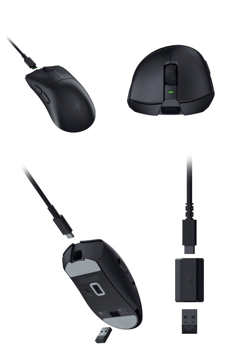 Razer DeathAdder V3 HyperSpeed 有線 / 2.4GHz ワイヤレス 両対応