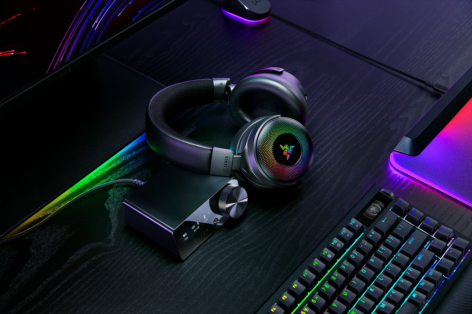 Razer Kraken V4 Pro ワイヤレスゲーミングヘッドセット コントロール