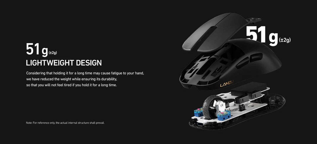 LAMZU Atlantis Mini 4K 4Kレシーバー付属 超軽量 約51g ワイヤレス