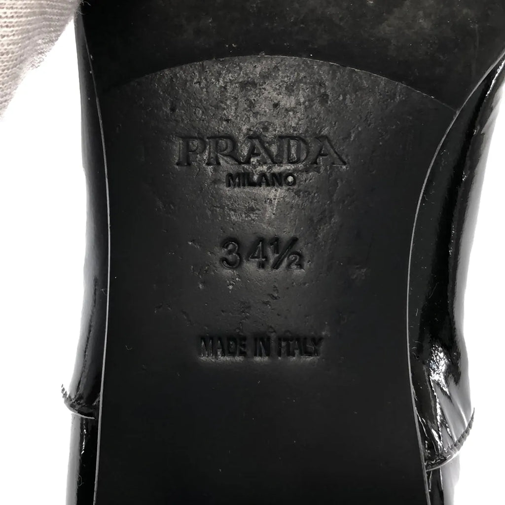 PRADA / プラダ | エナメルレザー レースアップシューズ | 34 1/2