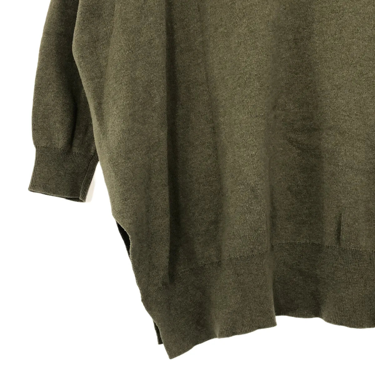 Ron Herman / ロンハーマン | コットン クルーネック スリット ニット