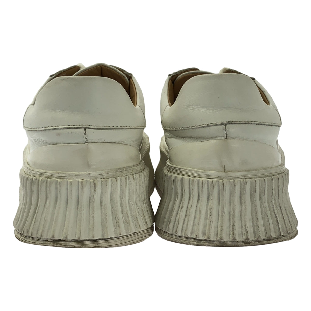 JIL SANDER / ジルサンダー | レザー プラットフォームスニーカー | 36