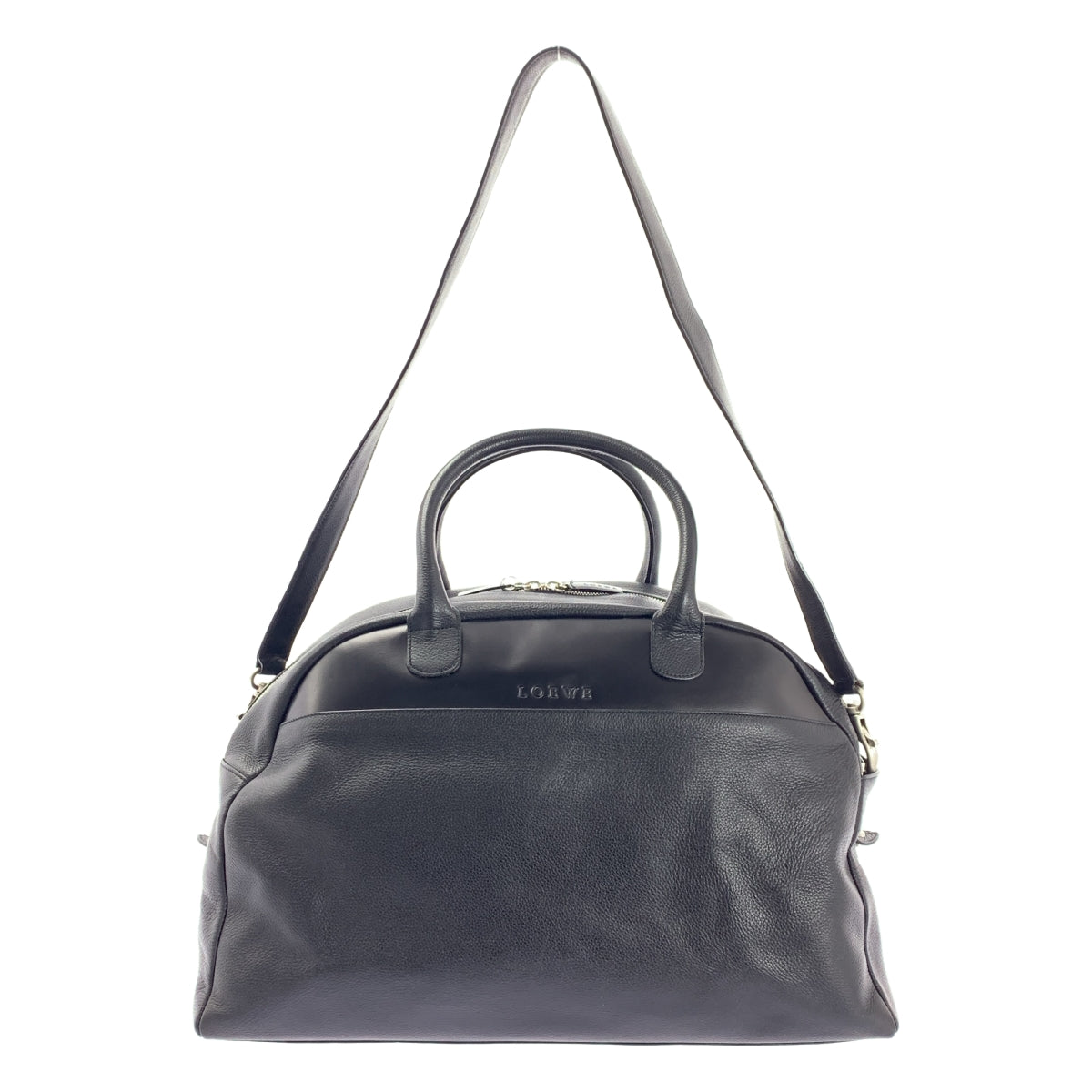 美品】 LOEWE / ロエベ | レザー 2WAY ボストンバッグ | ブラック