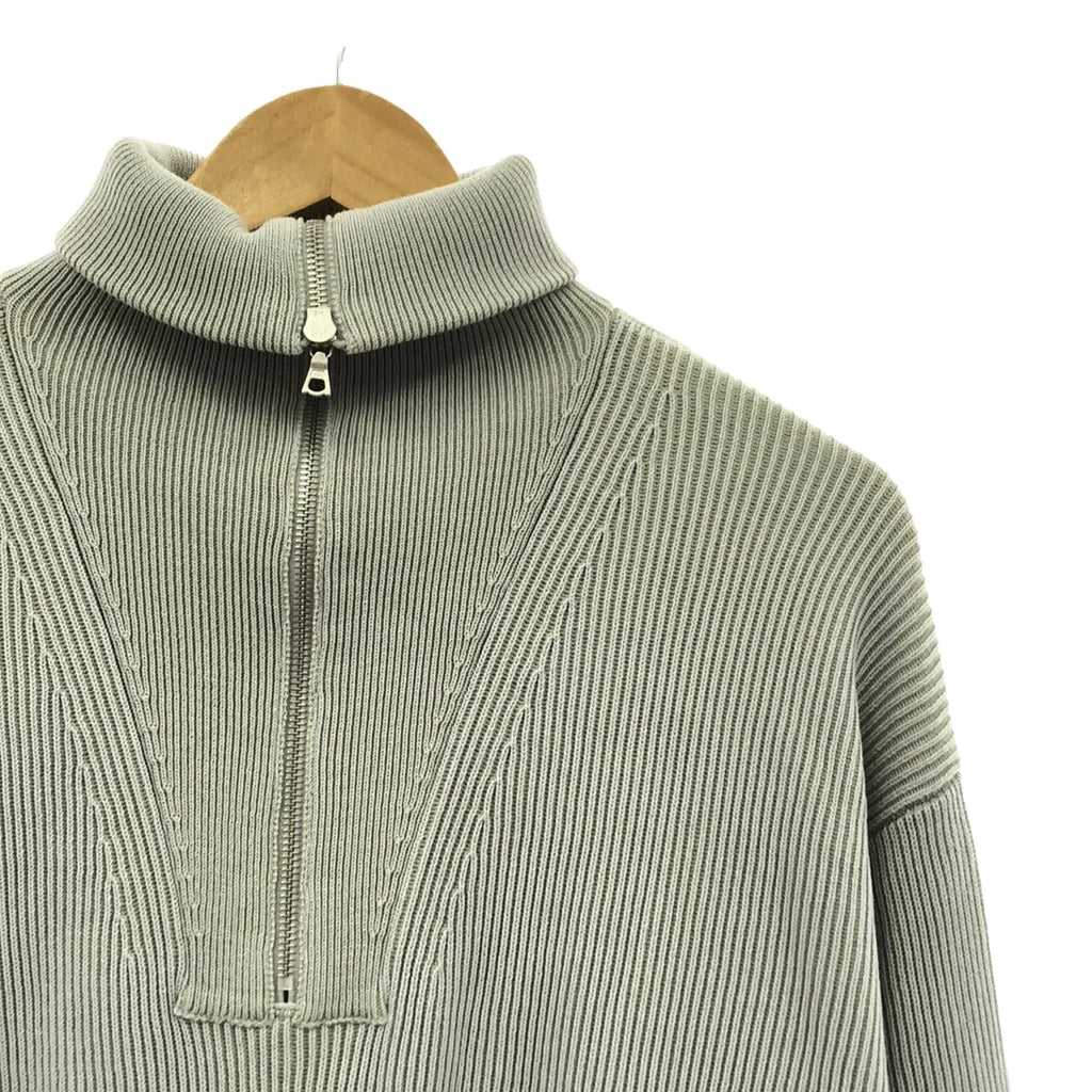 AURALEE / オーラリー | 2020SS | SUPER HARD TWIST RIB KNIT HALF ZIP