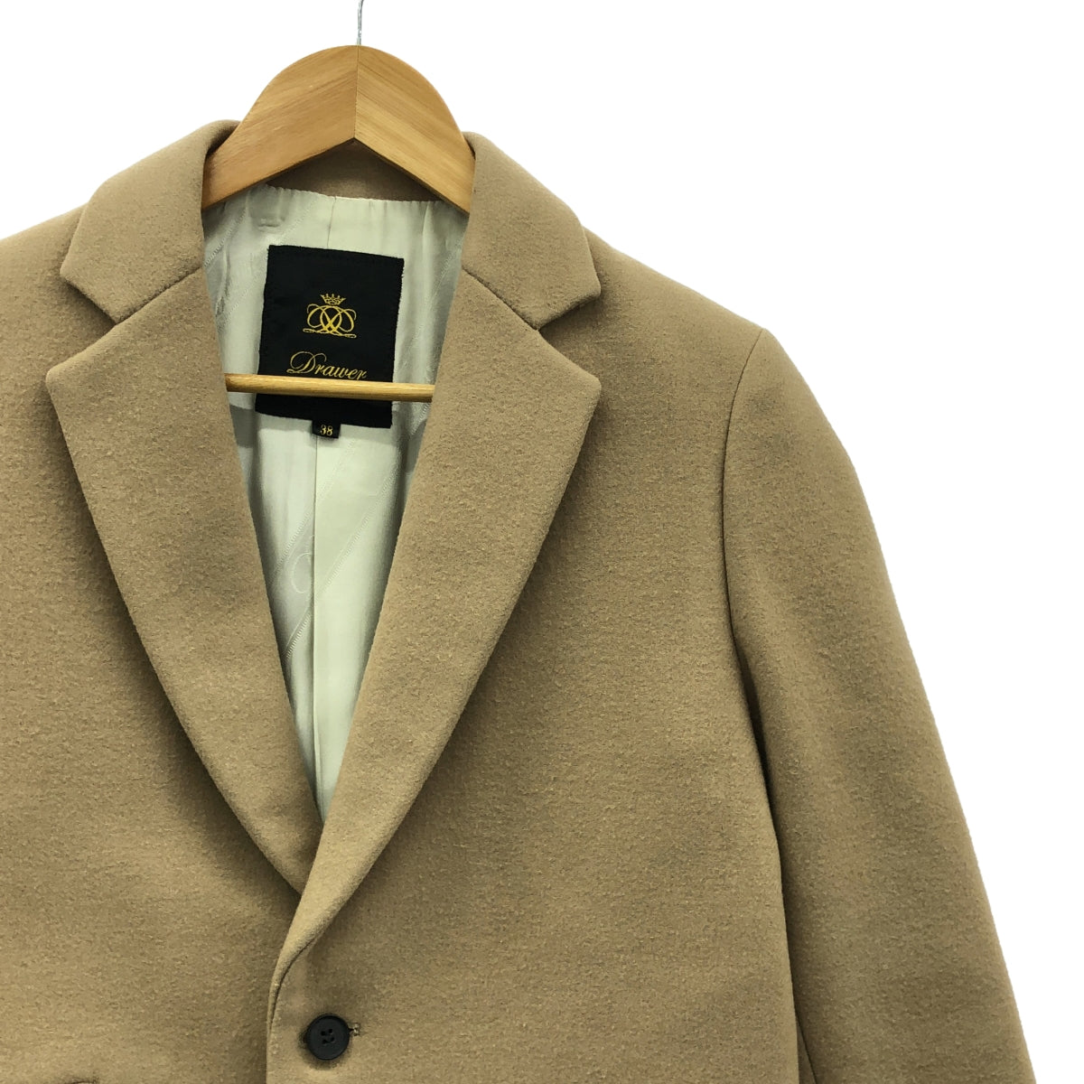 Drawer / ドゥロワー | ウール チェスターコート | 38 | ベージュ