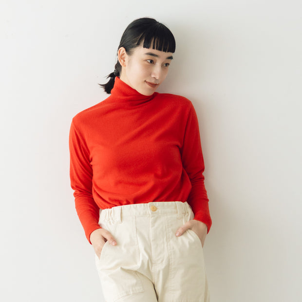 comm. arch. カシミヤシルク ハイネック プルオーバー ｜くらすこと
