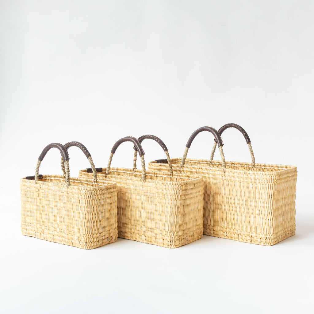 warang wayan ストローかごバッグ 浅型 ブラウン ｜くらすこと公式