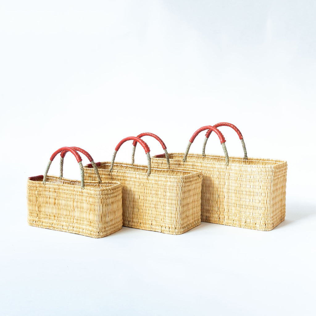 warang wayan ストローかごバッグ 浅型 赤 ｜くらすこと公式オンライン