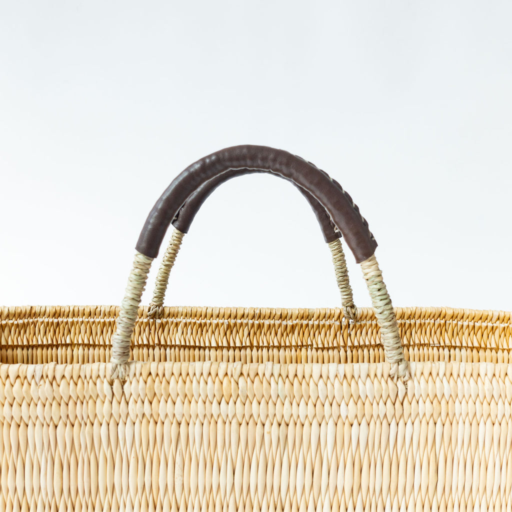 warang wayan ストローかごバッグ 浅型 ブラウン ｜くらすこと公式