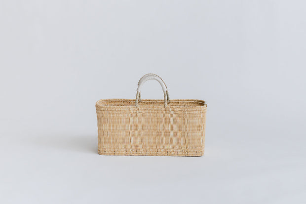 warang wayan ストローかごバッグ 浅型 ホワイト ｜くらすこと公式