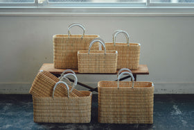 warang wayan ストローかごバッグ 浅型 ホワイト ｜くらすこと公式