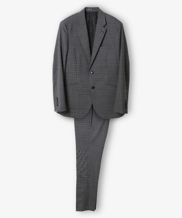 ウールメランジグレンチェックスーツ＜セットアップ＞｜メンズ