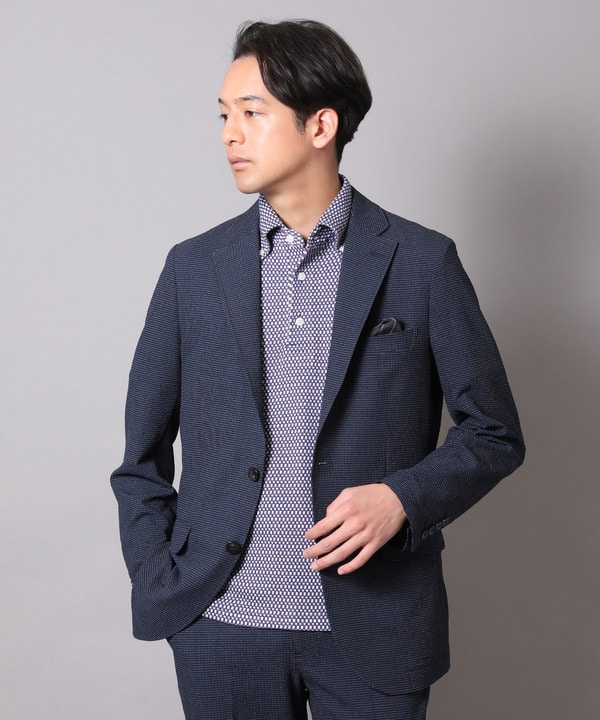 EVALET＞サッカーテーラードジャケット（セットアップ対応）｜メンズ